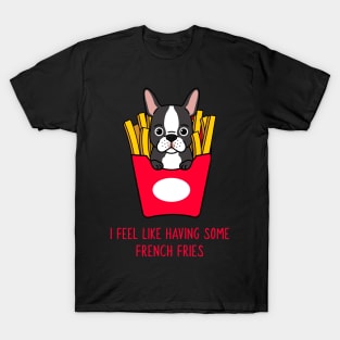 French Bulldog funny quote junk food T-Shirt